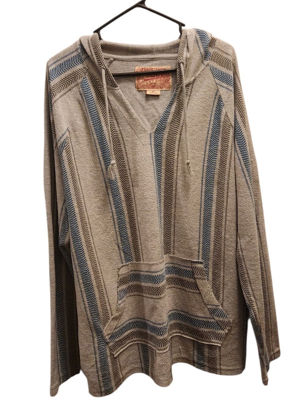 Brooklyn Cloth Men's Terry Baja Hoodie Knit Boho Pullover